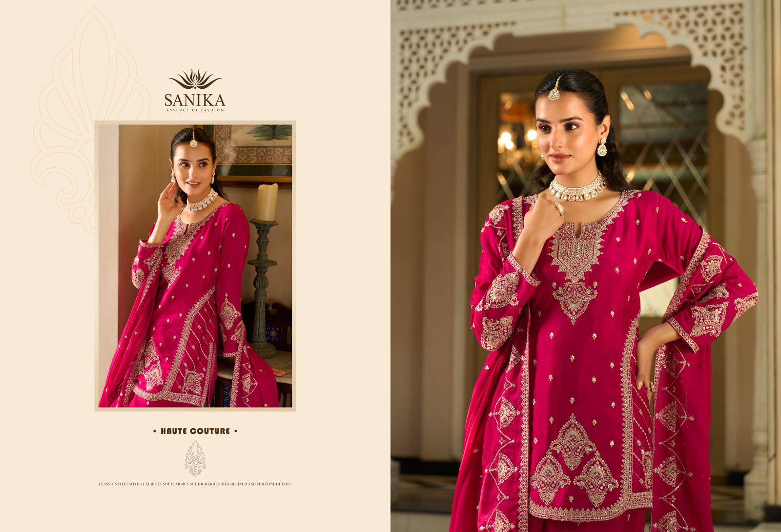 LEHAR by Sanika fashion 2201 to 2203 Series Designer Stylish Fancy Ethnic Wear Collection PREMIUM CHINON SİLK Stitched dresses At Wholesale Price